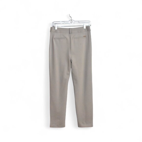 T Tahari Straight Leg Stretch Mid-Rise Ponte Pintuck Pants Size 4P - Picture 2 of 13